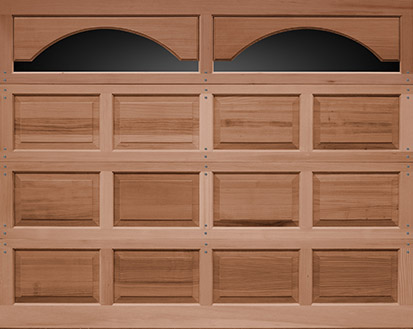 Raised Panel Wood Garage Door